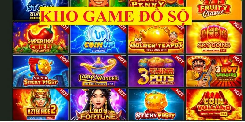 Sảnh game sở hữu đa dạng trò chơi nổ hũ khác nhau